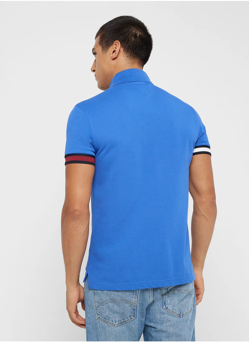 تومي هيلفيغر Striped Regular Fit Polo