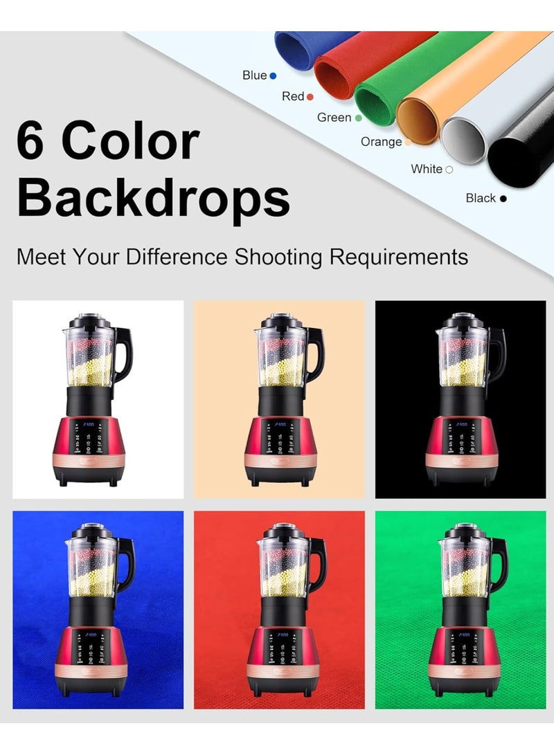 WALALLA Portable Light Box Photography, Professional 16'' Photo Studio Light Box, Large Dimmable Photo Booth, Shooting Tent, Soft Box with 6 Color Backdrops, 2*120 LM LED Lights for Big Product Photography - Image 5