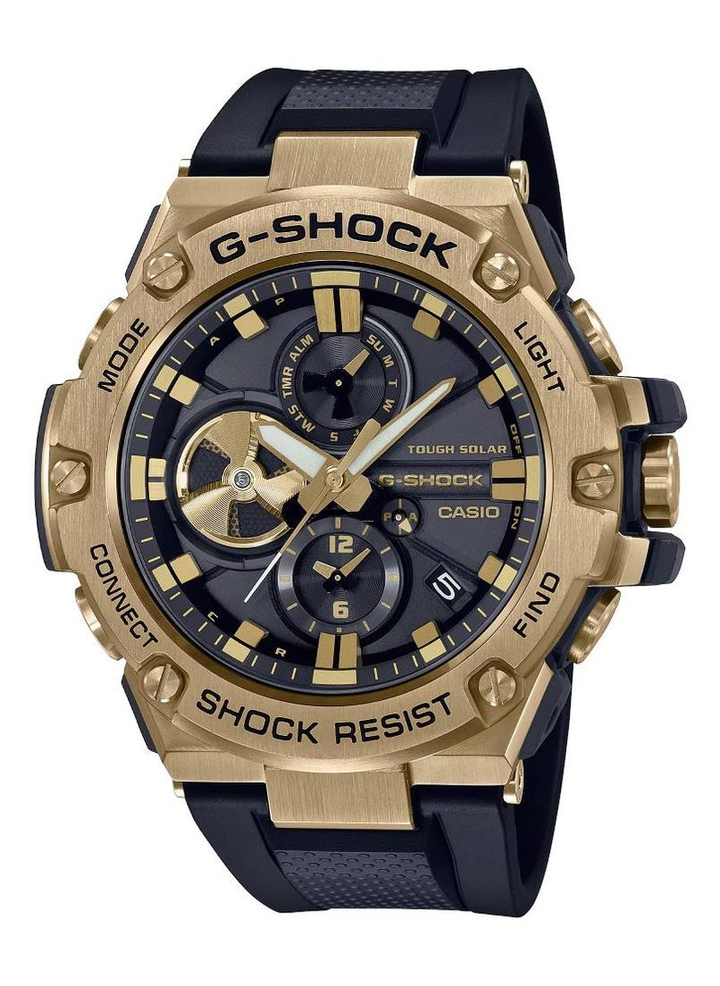 CASIO - G-Shock Solar Rubber Strap Men's Watch GST-B100GB-1A9DR - Image 1