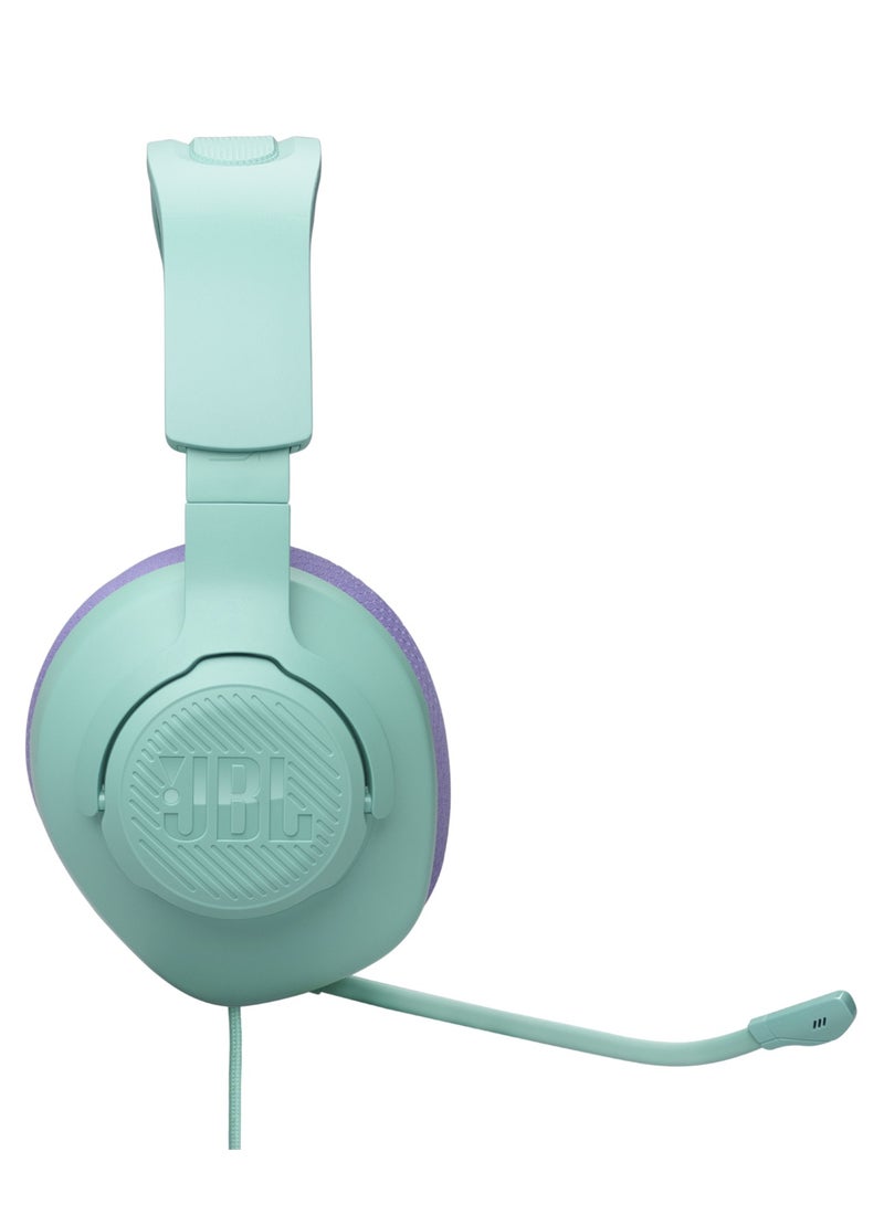 JBL Quantum 100M2 - Wired gaming gaming headphones with JBL QuantumSOUND Signature and 3.5 mm connector, multi-platform compatible, detachable microphone with mute function, Cyan Blue - Image 5