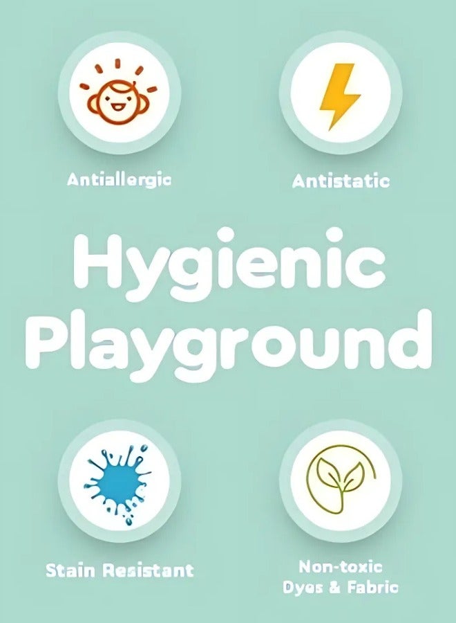 هلالفل سجادة لعب ثلاثية الأبعاد تصميم حركة المرور - XL | زرقاء | سجادة نشاط للأطفال | غرفة نوم، غرفة معيشة، سجادة حضانة | بولي بروبيلين | قابلة للطي | 230 سم × 160 سم - Image 5