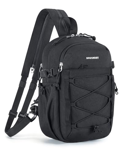BAGSMART Small Crossbody Sling Bag Crossbody Daypack Chest Shoulder Bag Hiking Small Backpack for Casual Travel Sport - Image 1