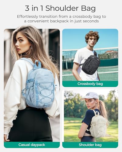 BAGSMART Small Crossbody Sling Bag Crossbody Daypack Chest Shoulder Bag Hiking Small Backpack for Casual Travel Sport - Image 3