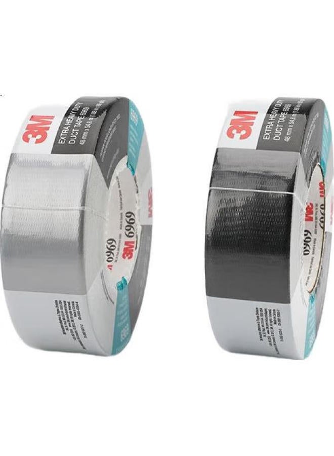 3M 3M Silver Gray Cloth-Based Tape, Strong Waterproof And Heat-Resistant, 6969 Pipe Waterproof, 48Mm*55M*0.27Mm - Image 1