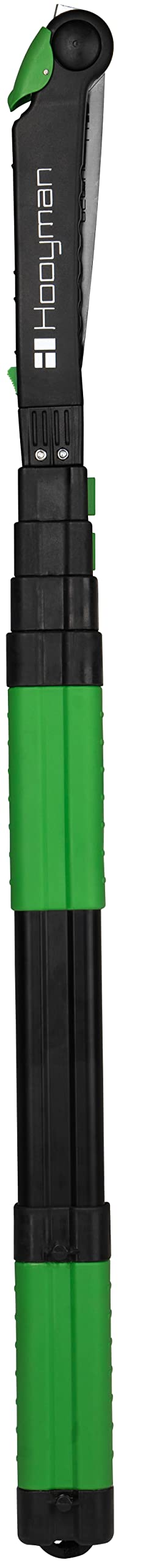 منشار الأشجار القابل للتمديد من هويمان بطول 10 أقدام مع شفرة قابلة للإغلاق وأسنان صلبة معالجة بالنبض ونظام تمديد قفل ورأس منشار يدوي قابل للفصل لتقليم الأشجار والقطع والتشذيب والصيد والأنشطة الخارجية