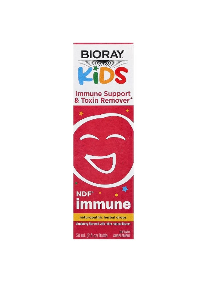 BIORAY Kids, NDF® Immune, Blueberry, 2 fl oz (59 ml) - Image 1