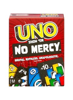 UNO Show ‘em No Mercy Card Game for Kids, Adults & Family Parties and Travel with Extra Cards, Special Rules and Tougher Penalties