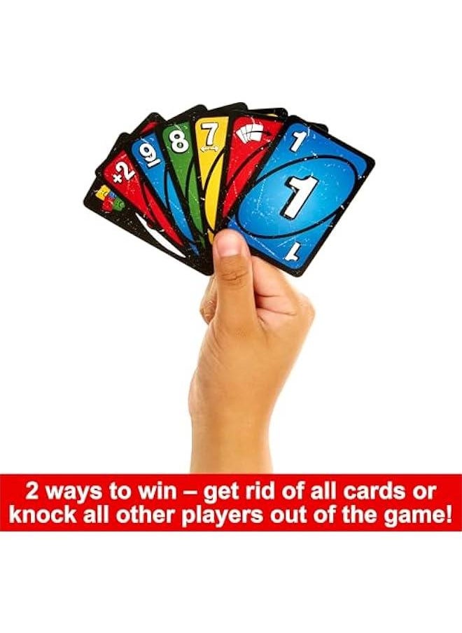 DOS - UNO Show ‘em No Mercy Card Game for Kids, Adults & Family Parties and Travel with Extra Cards, Special Rules and Tougher Penalties - Image 1