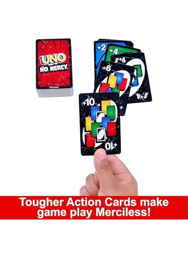 DOS - UNO Show ‘em No Mercy Card Game for Kids, Adults & Family Parties and Travel with Extra Cards, Special Rules and Tougher Penalties - Image 1