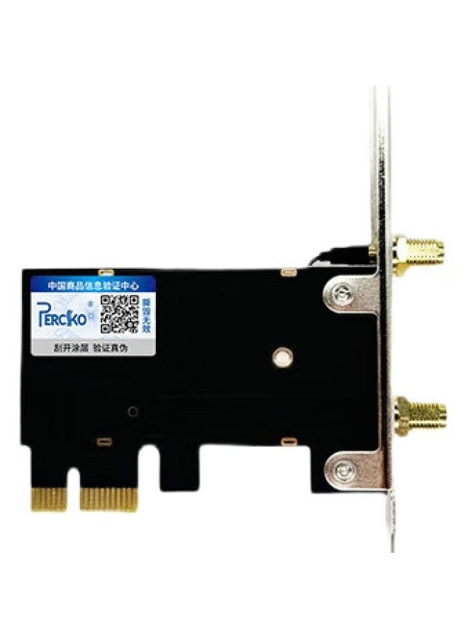 Percko Ax200-Pro Gigabit Intel Wifi 6 Dual-Band 5G Desktop Intel Pci-E Wireless Network Card Bluetooth 5.2 Two-In Computer Gaming Support For Linux - Image 1