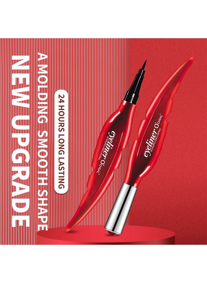 OCHEAL Eyeliner 24hours Long Lasting, Waterproof and Smudge Resistant Liner, Quick Drying,Up to 24 Hours Eye Makeup Wear, Precise Ultra Fine,Black  - Image 2