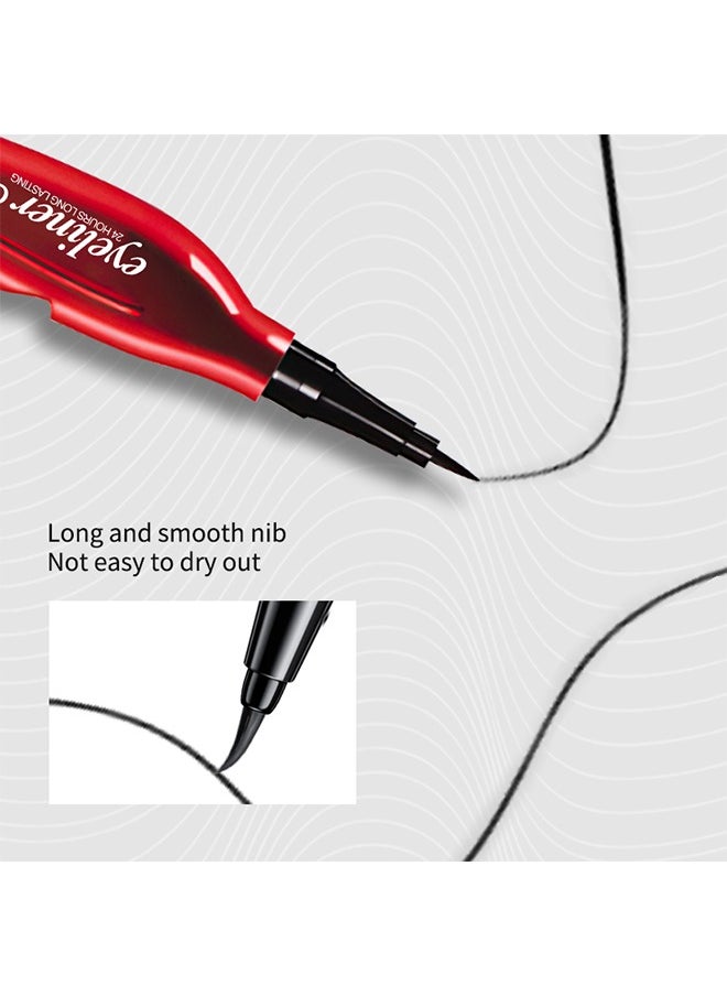 OCHEAL Eyeliner 24hours Long Lasting, Waterproof and Smudge Resistant Liner, Quick Drying,Up to 24 Hours Eye Makeup Wear, Precise Ultra Fine,Black  - Image 3