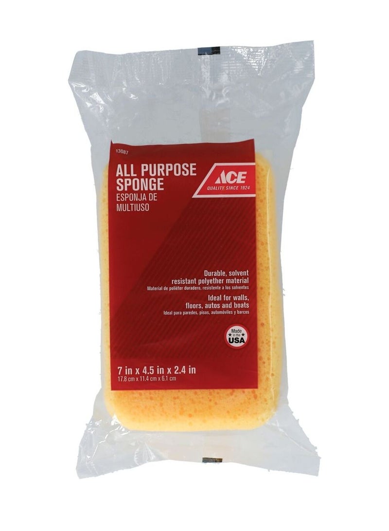 ACE Ace All Purpose Sponge Yellow Ho2Ace