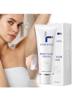 Fair King Body Hair Cream,Hair removal cream for armpit hair removal, leg hair, special for sensitive skin, soothing and repairing underarms, hair removal without leaving traces per bottle 40g  - Image 1