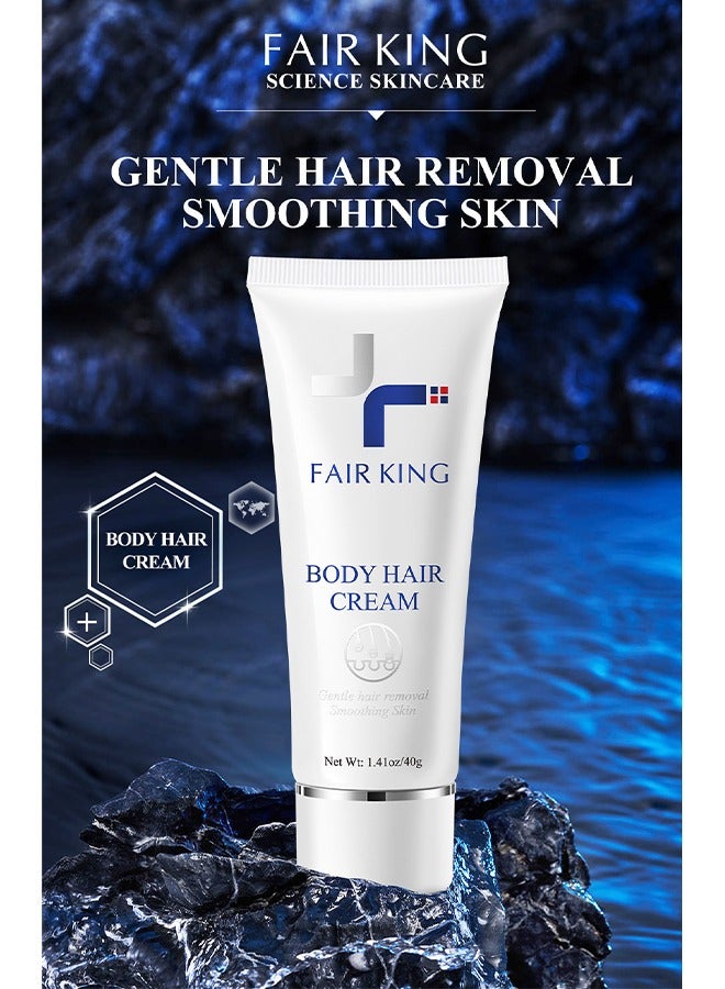 Fair King Body Hair Cream,Hair removal cream for armpit hair removal, leg hair, special for sensitive skin, soothing and repairing underarms, hair removal without leaving traces per bottle 40g  - Image 2