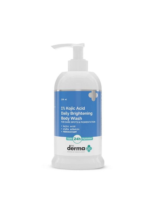 THE derma Co 1% Kojic Acid Daily Brightening Body Wash With Alpha Arbutin For Dark Spots & Pigmentation 250Ml - Image 2