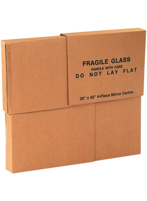 30404Pcmcms Mirror Moving Boxes 4 Piece Box 30 X 40 X 3 1/2 1 Piece Of 30 X 40 4/Bundle 40 Width Kraft (1 Set Of 4 Pieces)