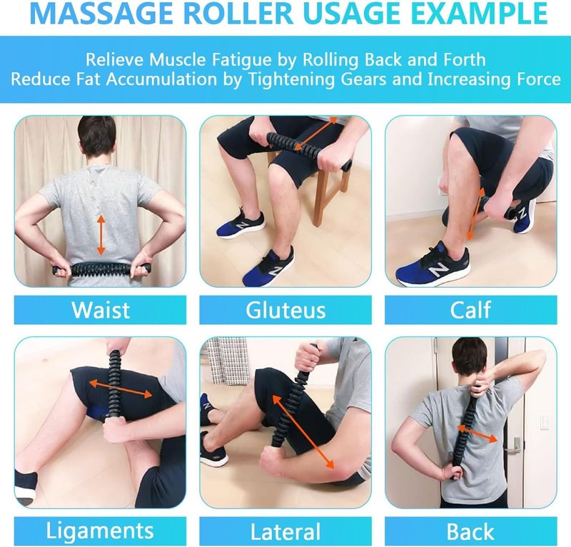 Vector X Muscle Roller Stick for Athletes- Body Massage Sticks Tools-Muscle Roller Massager for Relief Muscle Soreness,Cramping and Tightness,Help Legs and Back Recovery and Yoga Bar - Image 2