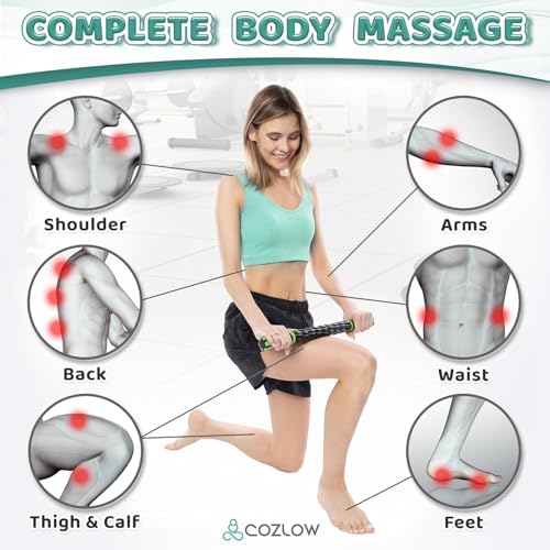 Vector X Muscle Roller Stick for Athletes- Body Massage Sticks Tools-Muscle Roller Massager for Relief Muscle Soreness,Cramping and Tightness,Help Legs and Back Recovery and Yoga Bar - Image 3