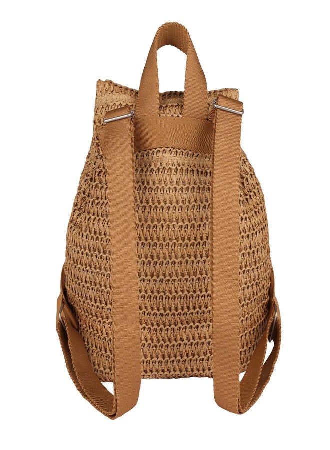 Roxy Spotless Sunnies Backpack | Straw | Beach | Vacation | Travel | Eco-Friendly | Lightweight | Natural - Image 2