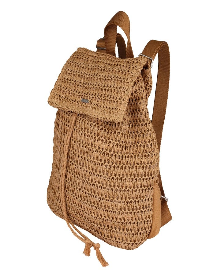 Roxy Spotless Sunnies Backpack | Straw | Beach | Vacation | Travel | Eco-Friendly | Lightweight | Natural - Image 1
