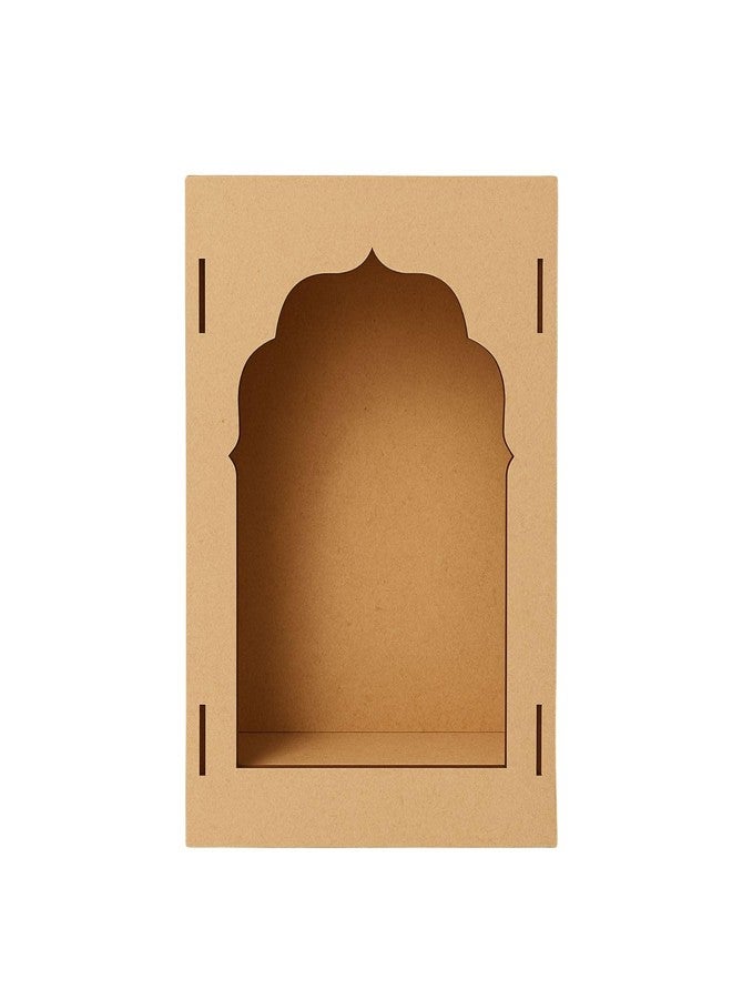 LET'S DIY طقم ديكور حائط "جاروكا" من خشب MDF غير مكتمل الصنع - صندوق خشبي عادي مقطوع يدويًا لتزيين المنزل بشكل إبداعي، وإطار قابل للتخصيص للأعمال الفنية والرسم والمشاريع اليدوية. - Image 2