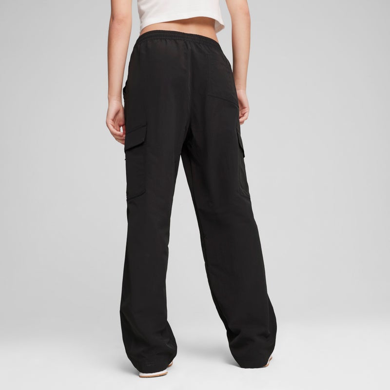 PUMA DOWNTOWN Womens Black Cargo Pants - Image 4