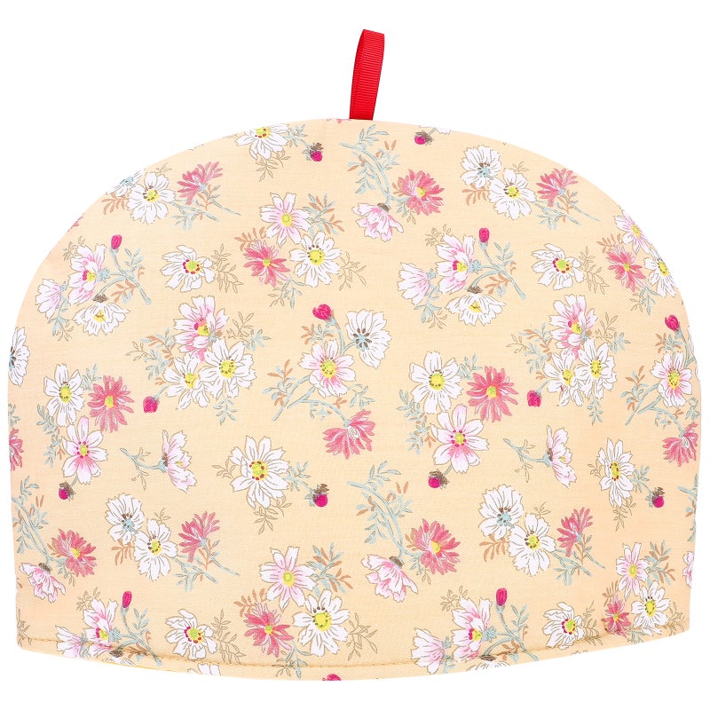 Heat Retention Teapot Warm Cover Stylish Design Home Use Beige Cotton Cloth 1Set - Image 1