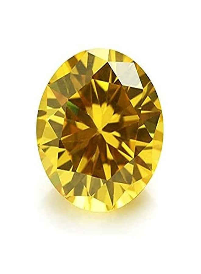 GEMS RIVER 12.00 Carat Gemstone Certified Natural Shining Beautiful Yellow Zircon Stone (B93) - Image 1