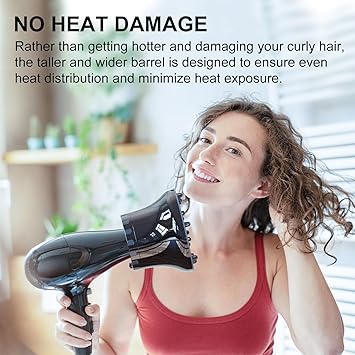 Aiseely Universal Hair Diffuser AISEELY Hair Dryer Diffuser Attachment for Curly and Wavy Hair Adjustable Professional Hairdryer Diffuser Suitable for 157 to 27 inches Hair Dryer  - Image 3
