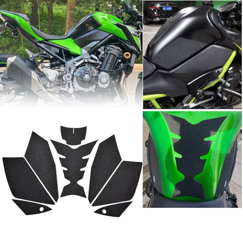 Midimttop Motorcycle Gas Tank Protector Tank Pad Sticker Tank Cap Fuel Cap Decal Compatible with Z900 Z 900 Z900 Accessories 2017 2018 2019 2020 2021 2022 2023 2024