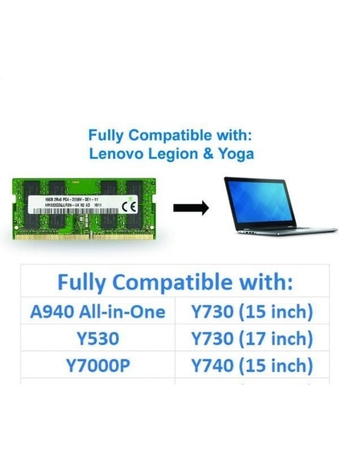 ذاكرة RAM للابتوب سعة 16 جيجابايت DDR4 بتردد 2666 ميجاهرتز، PC4-21300 SODIMM CL19 بجهد 1.2 فولت للأجهزة المتوافقة - Image 3