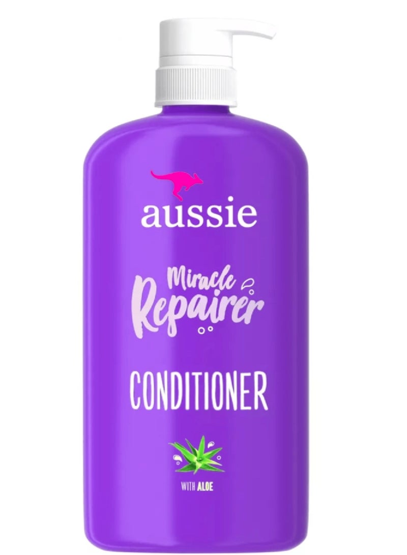 AUSSIE  MIRACLE REPAIRER CONNDITIIONER WIHT ALOE  (PARABEN FREE.SANS PARABENES )900ML - Image 1