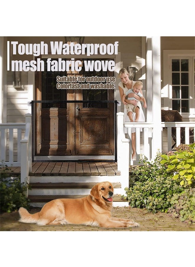 Generic Pet Gate,Portable Mesh Baby Gate,Retractable Adjustable Portable Folding Mesh Dog Gate,for Stairs/Hallways/Doorways, Easy-Install Foldable Pet Isolation Fence  - Image 3