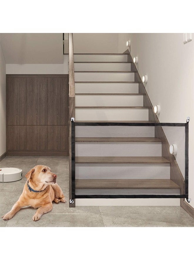Generic - Pet Gate,Portable Mesh Baby Gate,Retractable Adjustable Portable Folding Mesh Dog Gate,for Stairs/Hallways/Doorways, Easy-Install Foldable Pet Isolation Fence - Image 1