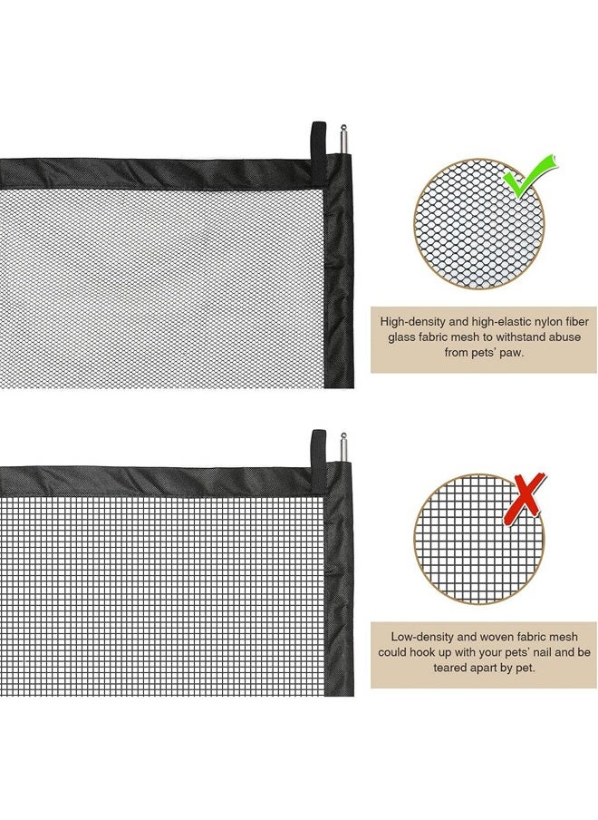 Generic - Pet Gate,Portable Mesh Baby Gate,Retractable Adjustable Portable Folding Mesh Dog Gate,for Stairs/Hallways/Doorways, Easy-Install Foldable Pet Isolation Fence - Image 1
