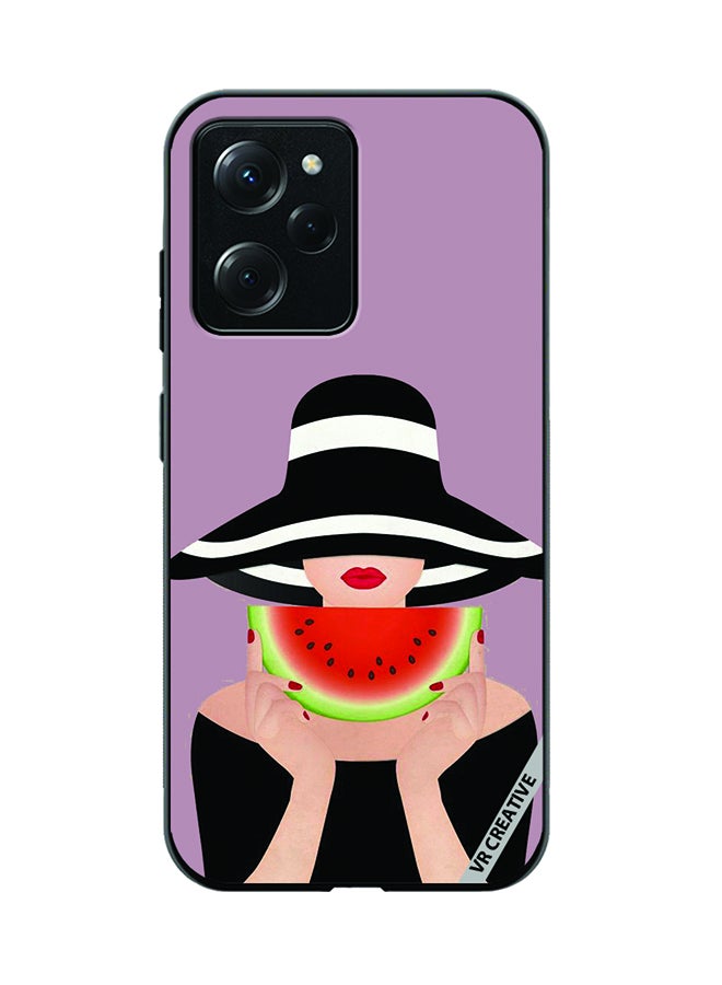 VR CREATIVE Protective Case Cover For Xioami Pcoo X5 Pro Girl With Watermelon Design Multicolour - Image 1