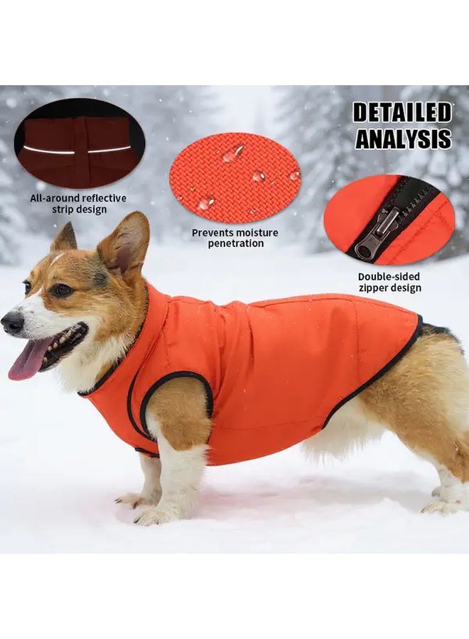 Green Blue XL Heavy Duty 3 Layer Insulated Winter Dog Jacket Zipper Closure Pet Coat - Image 3