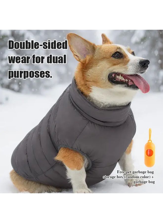 Green Blue XL Heavy Duty 3 Layer Insulated Winter Dog Jacket Zipper Closure Pet Coat - Image 1