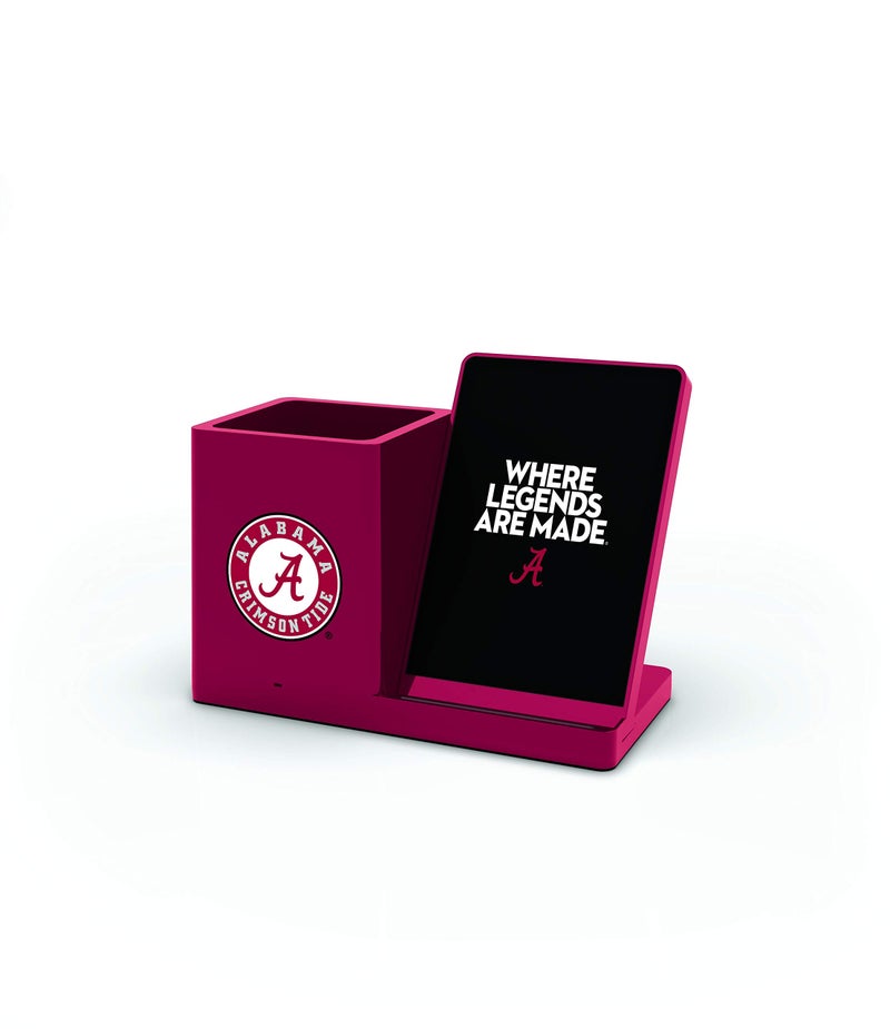 SOAR NCAA Wireless Cell Phone Charging Stand and Desktop Organizer Alabama Crimson Tide - Image 2