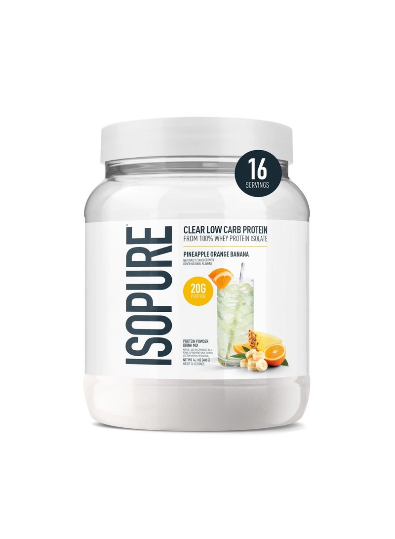 Isopure Infusions بروتين معزول بنكهة الأناناس والبرتقال والموز 16 وجبة - Image 1