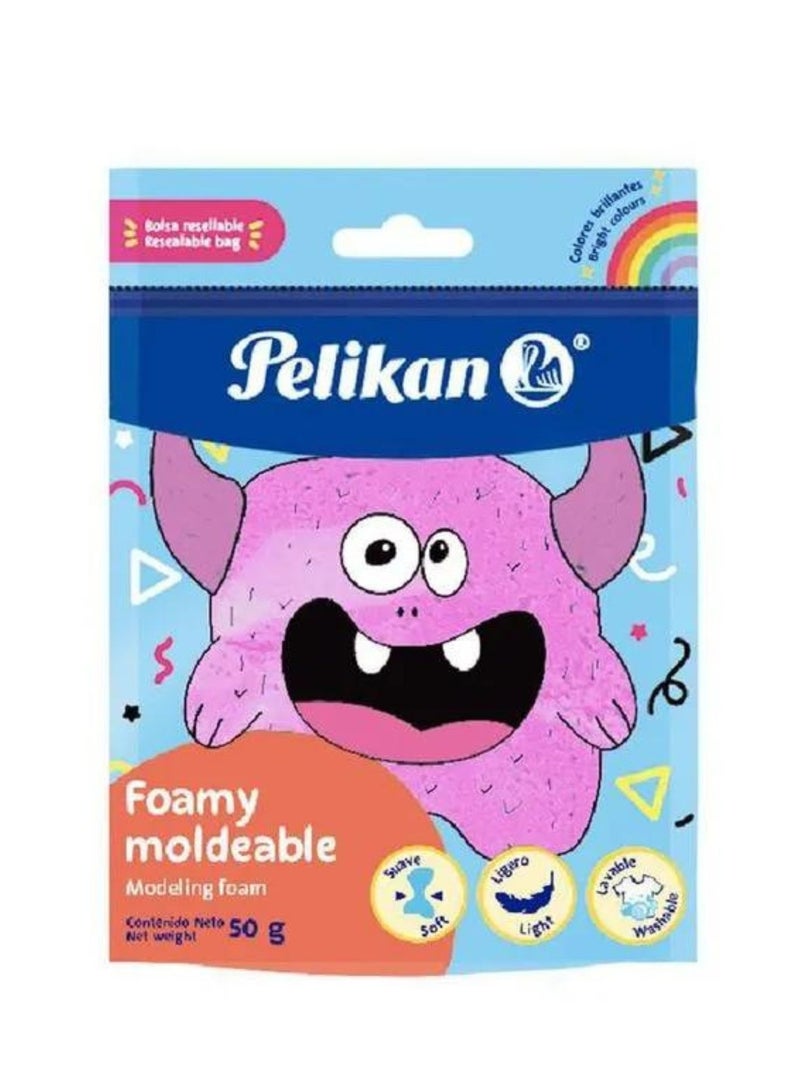 Pelikan Foamy Moldeable Modeling Foam Amarillo Magenta 50g - Image 1