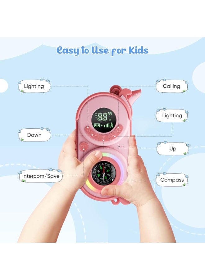 BlueFire Walky Talkiy for Kids - 2 Pack Rechargeable Long Range Walky Talky with 24-Hour Battery Life, Built-in Compass & Clear Sound - Perfect Outdoor Toys & Gifts for Boys & Girls Ages 3-12 (Birthday, Christmas, Camping) - Image 2