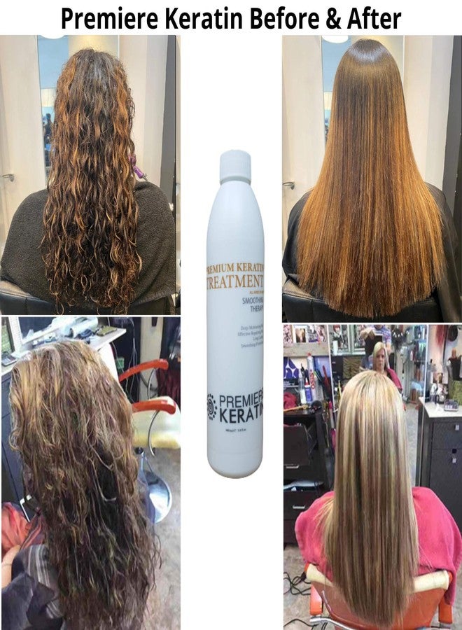 Blond Forte Premiere Keratin Brazilian Smoothing Strengthening Keratin Hair Treatment, Softens Hair, Reduce Frizz, Keratin Blowout Treatment Moisturizing 400 ML/12 Oz (Plus 3 PC Hair Color Kit) - Image 2