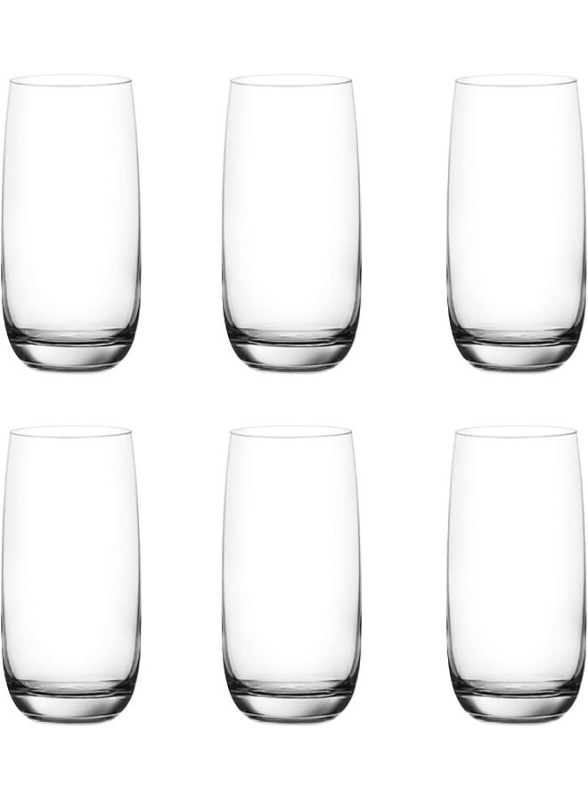 Ocean Ocean Iris Hi Ball Glass, Set Of 6, 370 Ml, Highball Glass, Tall Glass, Beverage Glass, Long Drink Glass, Water Glass, Juice Glass  - Image 3