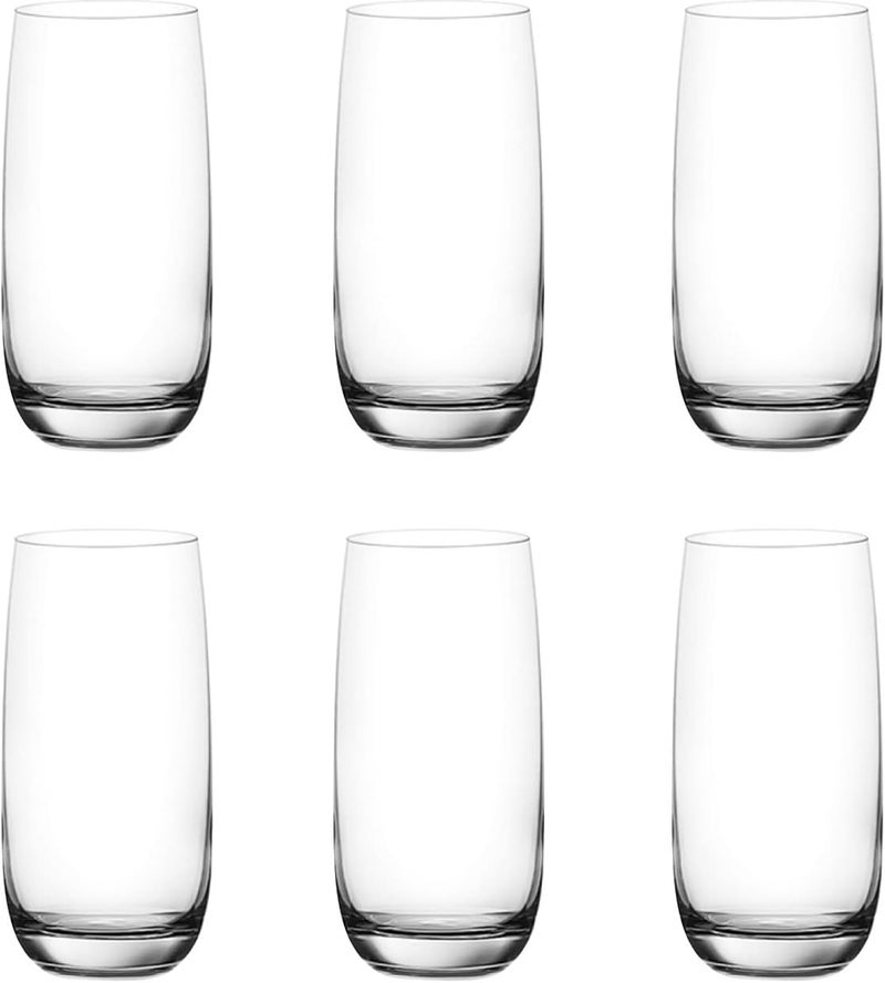 Ocean Iris Hi Ball Glass, Set Of 6, 370 Ml, Highball Glass, Tall Glass, Beverage Glass, Long Drink Glass, Water Glass, Juice Glass - Image 3