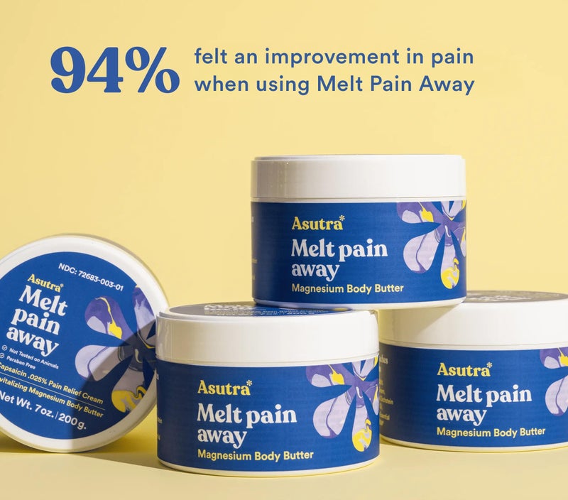 ASUTRA Melt Pain Away Topical Magnesium Cream for Pain Relief with Soothing Capsaicin for Leg Cramps & Muscle Soreness - Image 4