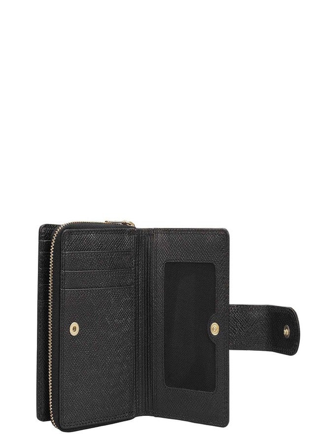 Da Milano Premium Leather Wallet for Women | Multi Compartment Travel Wallet - Black (0316B) - Image 3