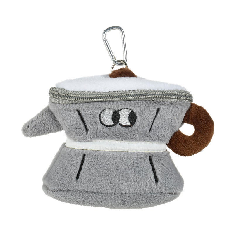 Original Cute Cartoon Teapot Cup Series Funny Expression Plush Change Storage Small Bag Hanging Bag Headset Bag - Image 1