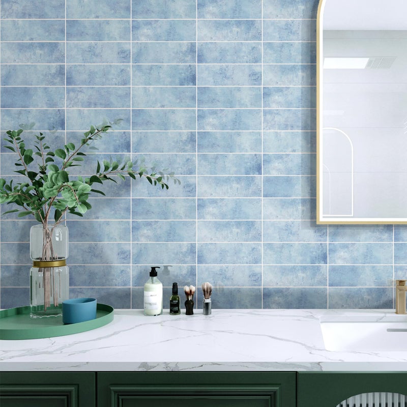 Tilingview 30 PCS Peel and Stick Backsplash Tile for Kitchen/Bathroom/Living Room, 3"x 9" Self-Adhesive Subway Tile for Backsplash, Imitation Glazed Tiles/Handmade Tiles (Glossy Sky Blue) - Image 5